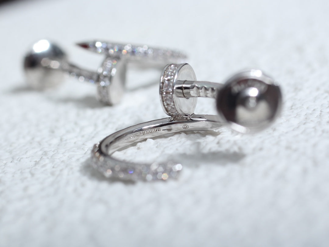 [Star Jewelry]JUSTE EARRINGS 12.75MM SILVER DIAMOND