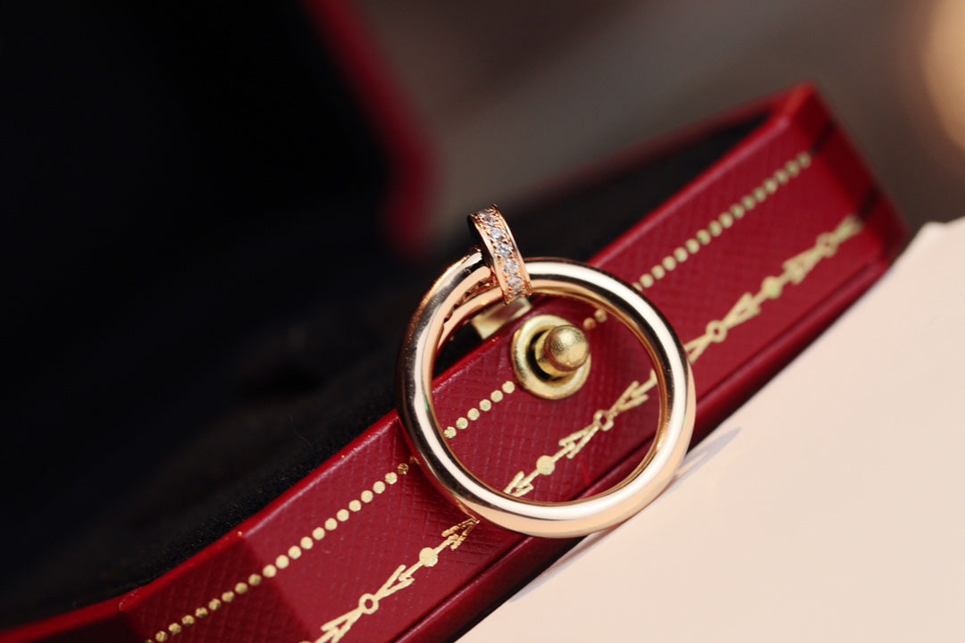 [Star Jewelry]JUSTE RING 2.65MM PINK GOLD DIAMOND