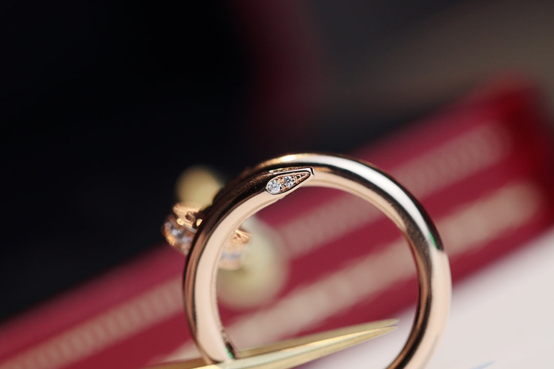 [Star Jewelry]JUSTE RING 2.65MM PINK GOLD DIAMOND