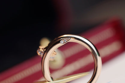 [Star Jewelry]JUSTE RING 2.65MM PINK GOLD DIAMOND