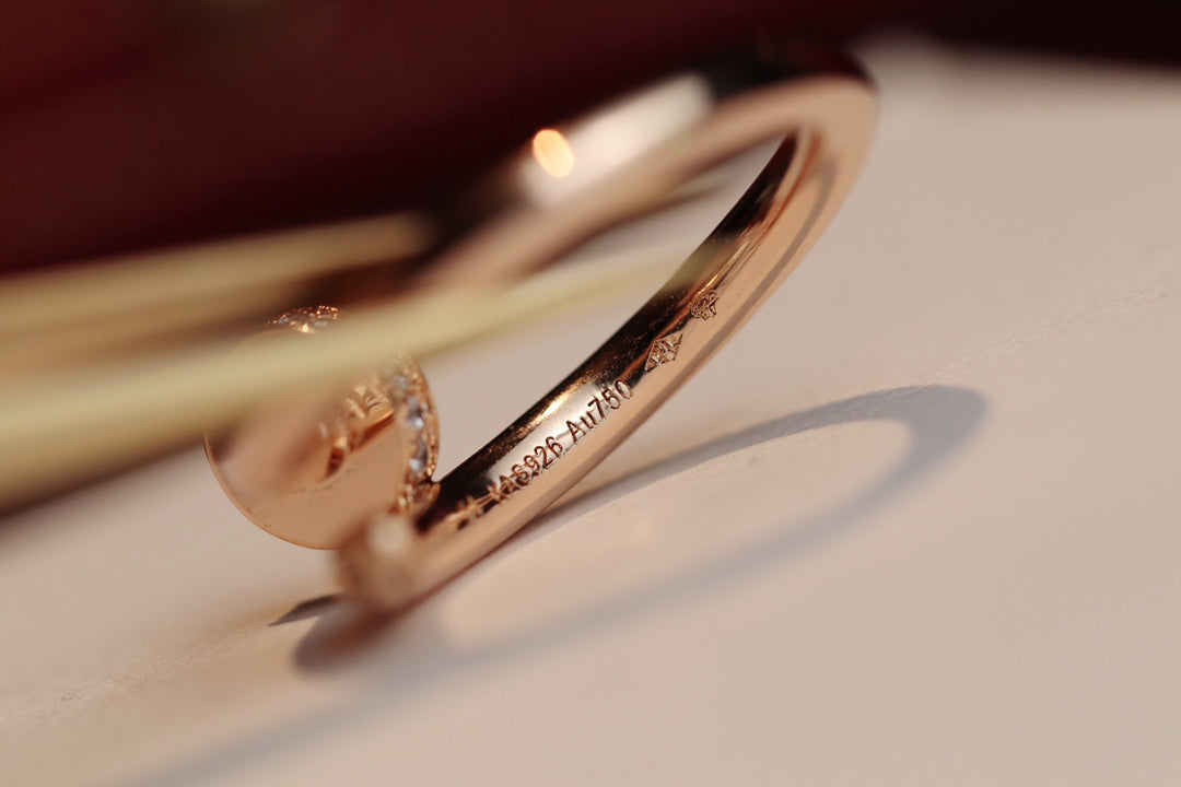 [Star Jewelry]JUSTE RING 2.65MM PINK GOLD DIAMOND