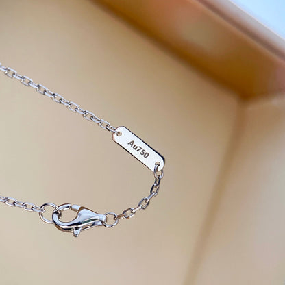 [Star Jewelry]CLOVER DIAMOND NECKLACE SILVER