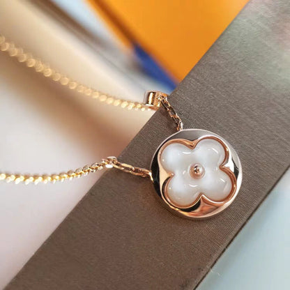 [Star Jewelry]SUN MOP GOLD 1 DIAMOND NECKLACE