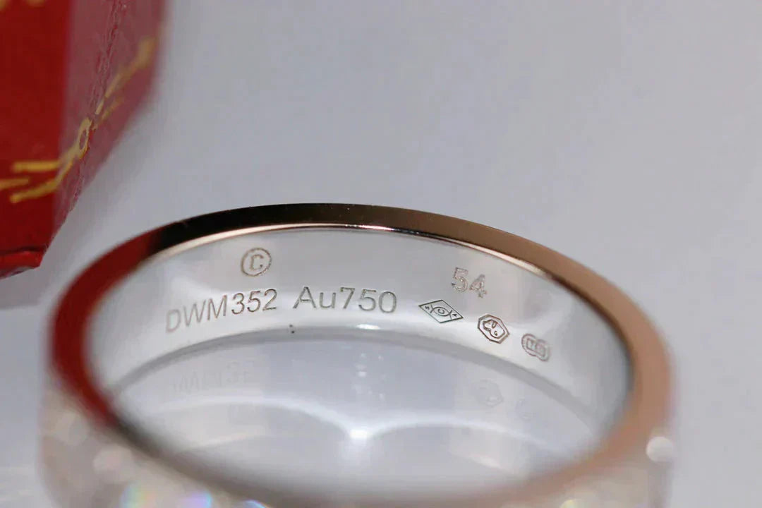 [Star Jewelry]LOVE RING 3.6MM DIAMOND PAVED