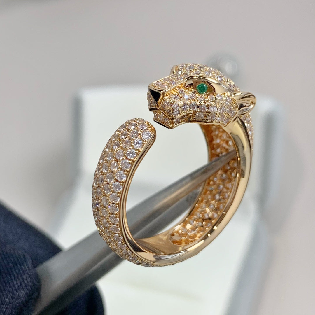 [Star Jewelry]PANTHERE PINK GOLD DIAMOND RING