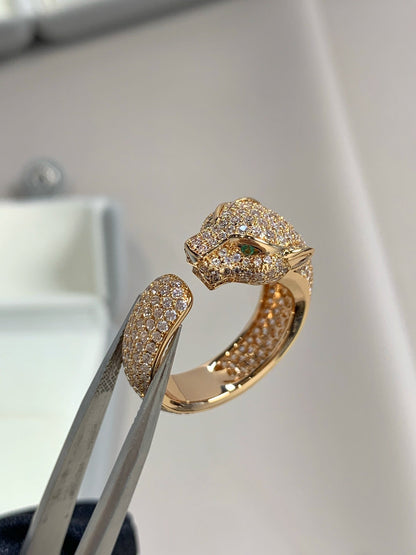 [Star Jewelry]PANTHERE PINK GOLD DIAMOND RING