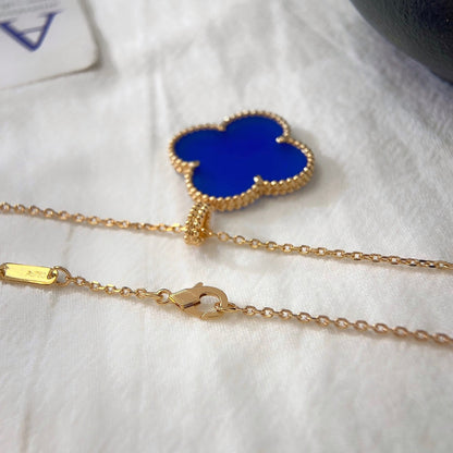 [Star Jewelry]CLOVER 25MM NECKLACE TURQUOISE ROSE GOLD