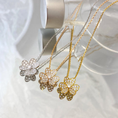 [Star Jewelry]FLOWER DIAMOND NECKLACE