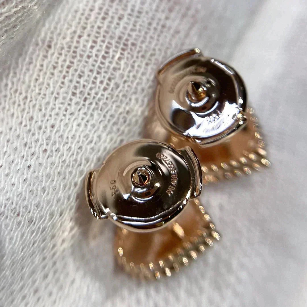 [Star Jewelry]HEART CARNELIAN STUD EARRINGS