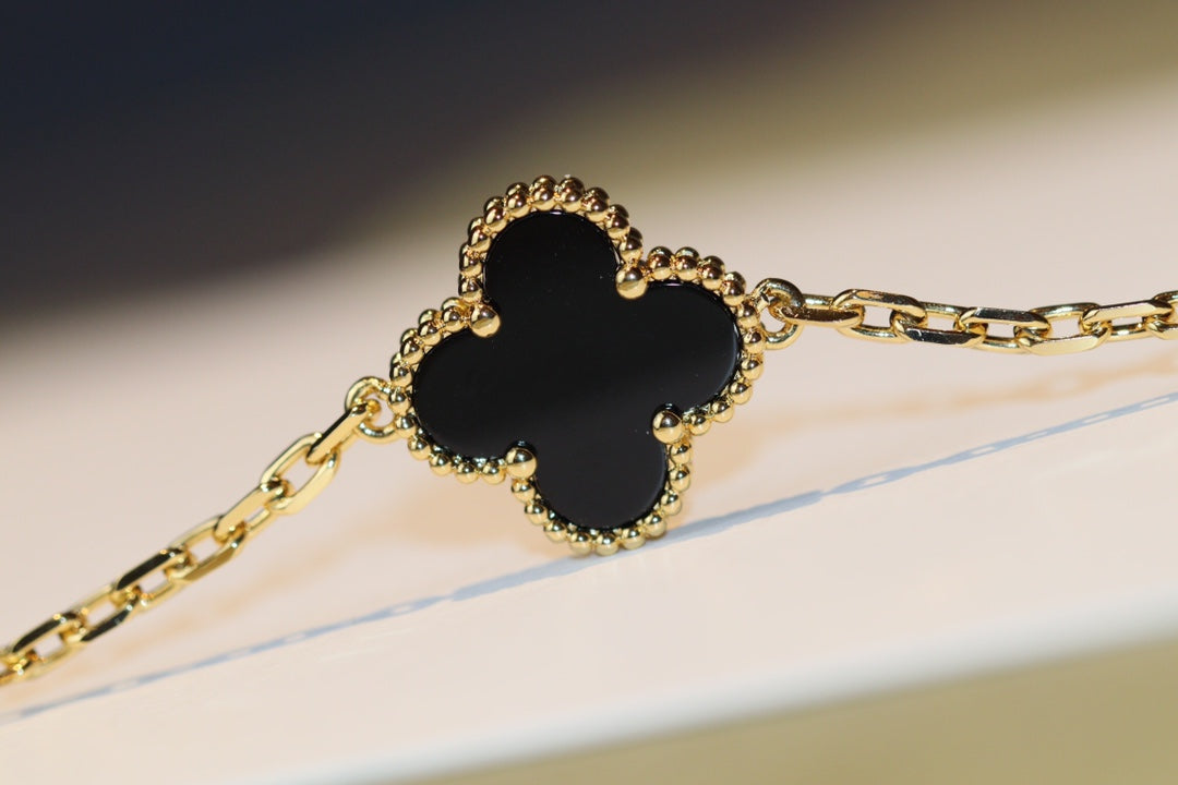 [Star Jewelry]CLOVER 20 MOTIFS ONYX ROSE GOLD