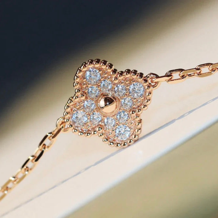 [Star Jewelry]CLOVER 20 MOTIFS LASER DIAMOND NECKLACE