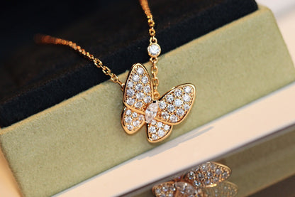 [Star Jewelry]BUTTERFLY DIAMOND NECKLACE