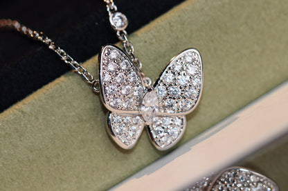 [Star Jewelry]BUTTERFLY DIAMOND NECKLACE