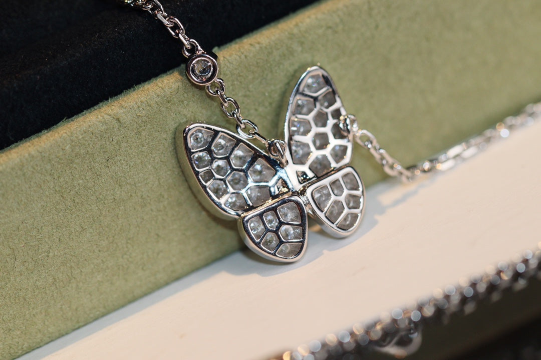 [Star Jewelry]BUTTERFLY DIAMOND NECKLACE
