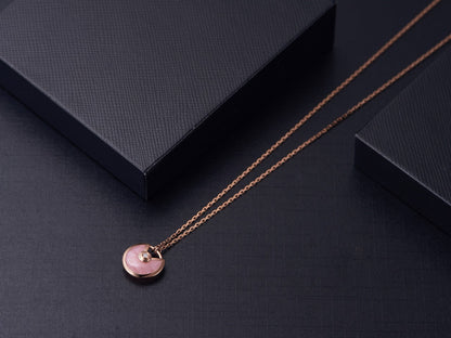[Star Jewelry]AMULETTE ROSE GOLD PINK MOP NECKLACE