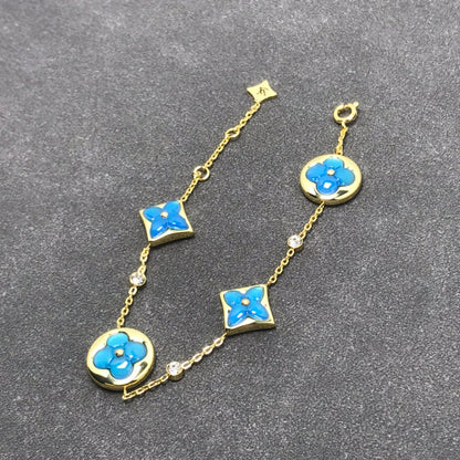 [Star Jewelry]STAR AND SUN TURQUOISE 4 MOTIFS 3 DIAMONDS