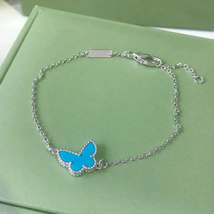 [Star Jewelry]BUTTERFLY TURQUOISE BUTTERFLY BRACELET SILVER