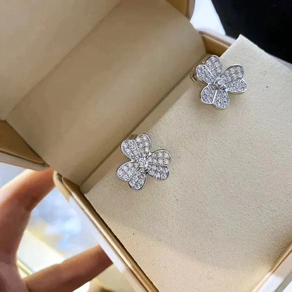 [Star Jewelry]CLOVER COMOS DIAMOND EARRINGS SILVER