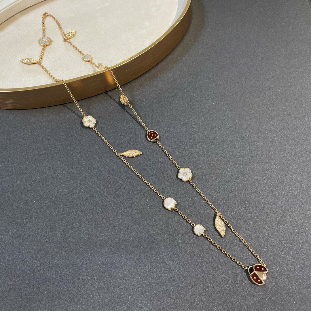 [Star Jewelry]LUCKY SPRING 15 MOTIFS GOLD NECKLACE