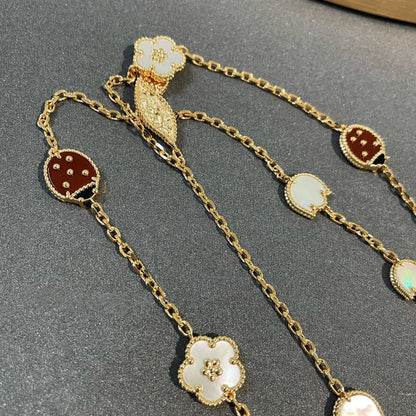 [Star Jewelry]LUCKY SPRING 15 MOTIFS GOLD NECKLACE