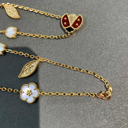 [Star Jewelry]LUCKY SPRING 15 MOTIFS GOLD NECKLACE