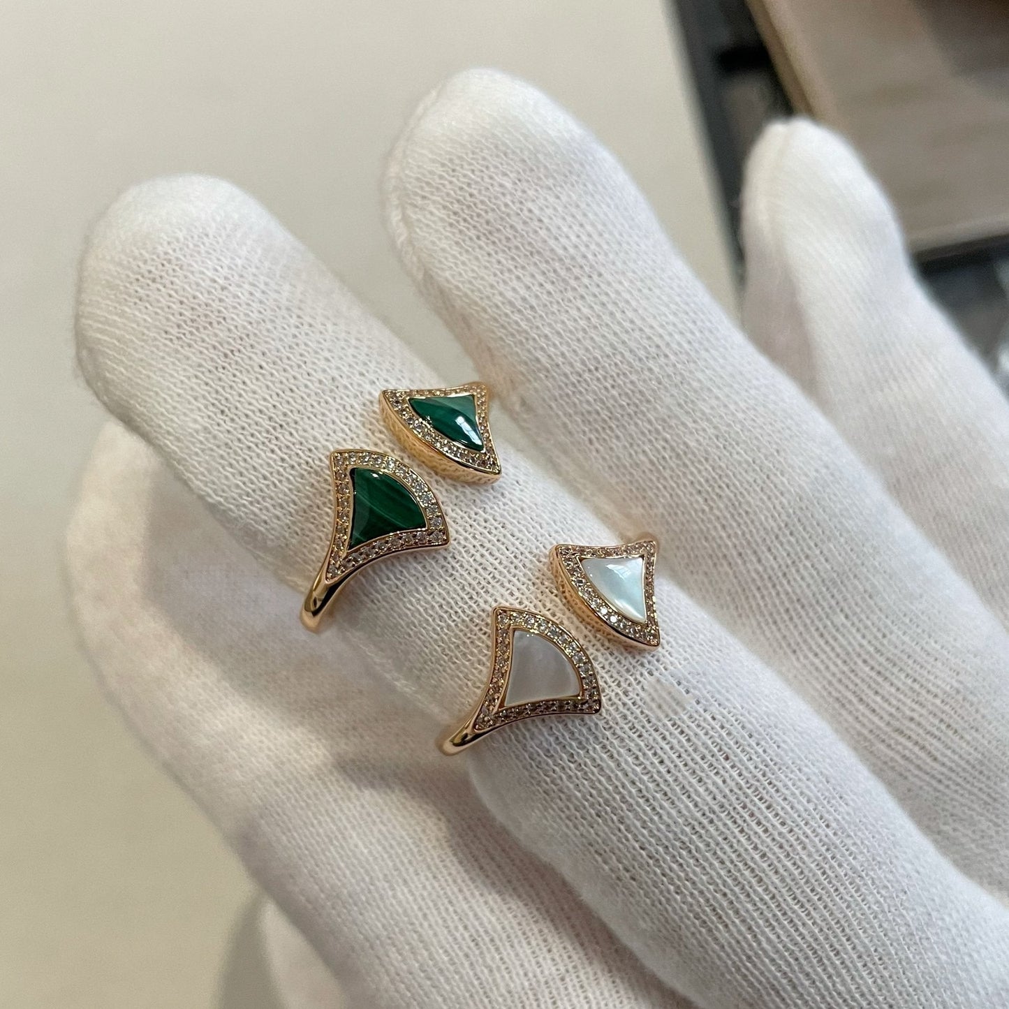 [Star Jewelry]DREAM MOP DIAMOND OPEN RING