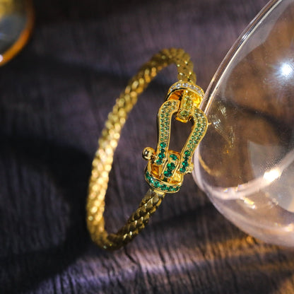 [Star Jewelry]FORCE 10 GOLD GREEN DIAMOND PAVED