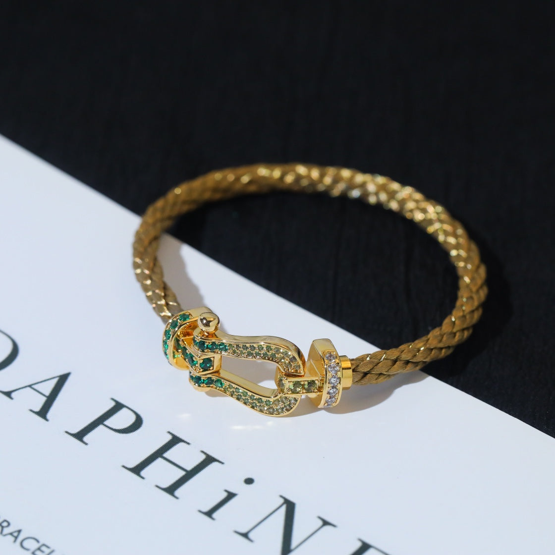 [Star Jewelry]FORCE 10 GOLD GREEN DIAMOND PAVED