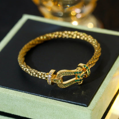[Star Jewelry]FORCE 10 GOLD GREEN DIAMOND PAVED