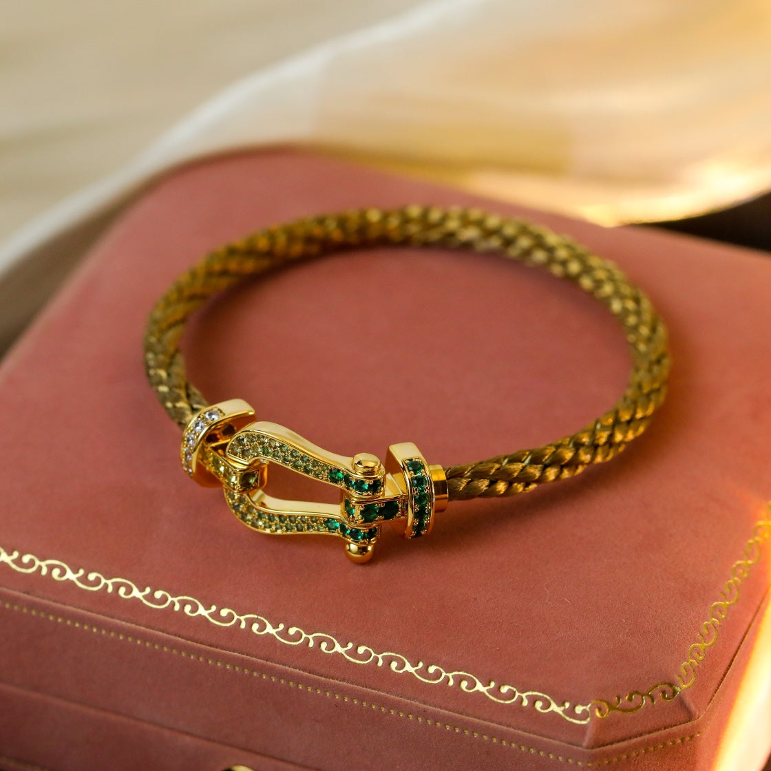 [Star Jewelry]FORCE 10 GOLD GREEN DIAMOND PAVED