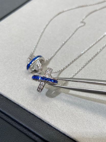 [Star Jewelry]LIENS DIAMOND SILVER NECKLACE