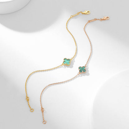 [Star Jewelry]CLOVER BRACELET MALACHITE 1 MOTIF