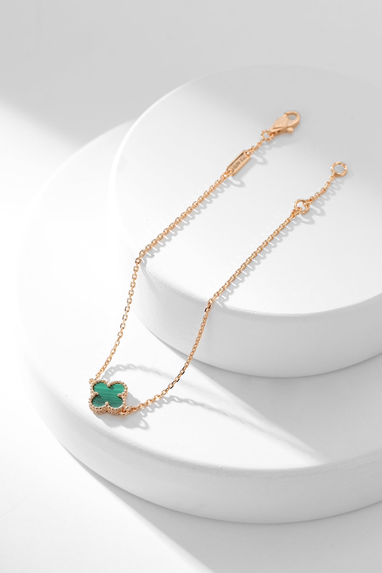 [Star Jewelry]CLOVER BRACELET MALACHITE 1 MOTIF