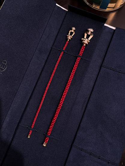 [Star Jewelry]FORCE 10 HALF DIAMOND PINK GOLD RED CORDERI LARGE AND MEDIUM MODEL