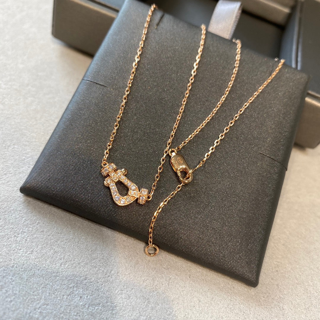 [Star Jewelry]FORCE 10 DIAMOND PINK GOLD NECKLACE MINI MODEL