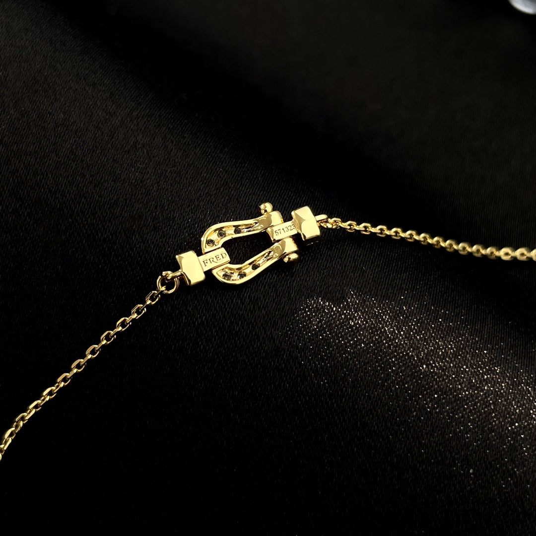 [Star Jewelry]FORCE 10 FULL DIAMOND BUCKLE CHAIN LINK MINI MODEL