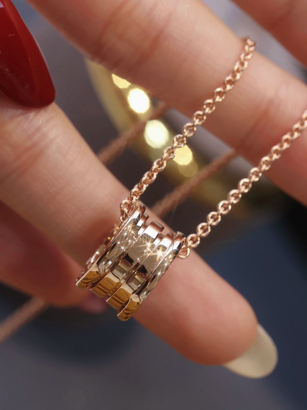 [Star Jewelry]ZERO 1 PINK GOLD NECKLACE
