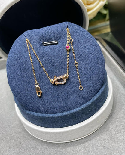 [Star Jewelry]FORCE 10 DIAMOND PINK GOLD NECKLACE