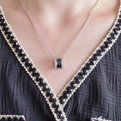 [Star Jewelry]ZERO 1 DIAMOND CERAMIC NECKLACE
