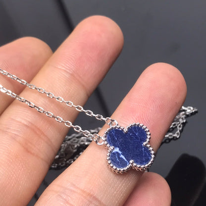 [Star Jewelry]CLOVER PIETERSITE SILVER LONG NECKLACE