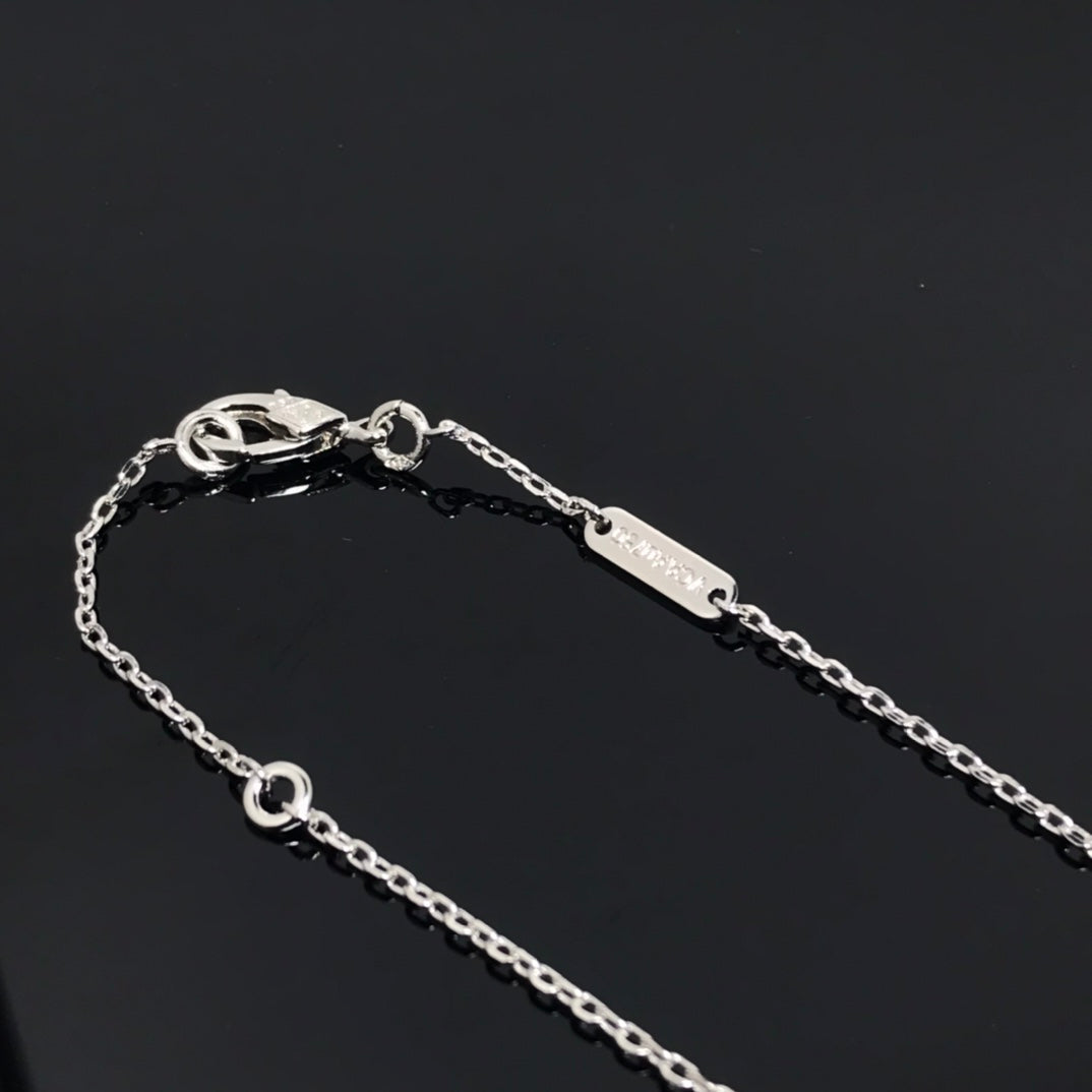 [Star Jewelry]CLOVER PIETERSITE SILVER LONG NECKLACE