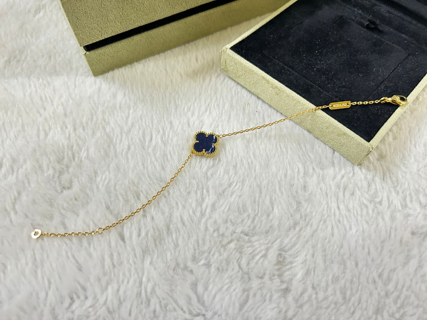 [Star Jewelry]CLOVER 1 MOTIF PIETERSITE BRACELET