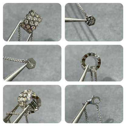 [Star Jewelry]BEE LOVE DIAMOND PAVED 3 ROW NECKLACE