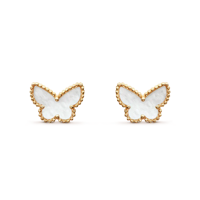 [Star Jewelry]SWEET BUTTERFLY MOP EARSTUDS