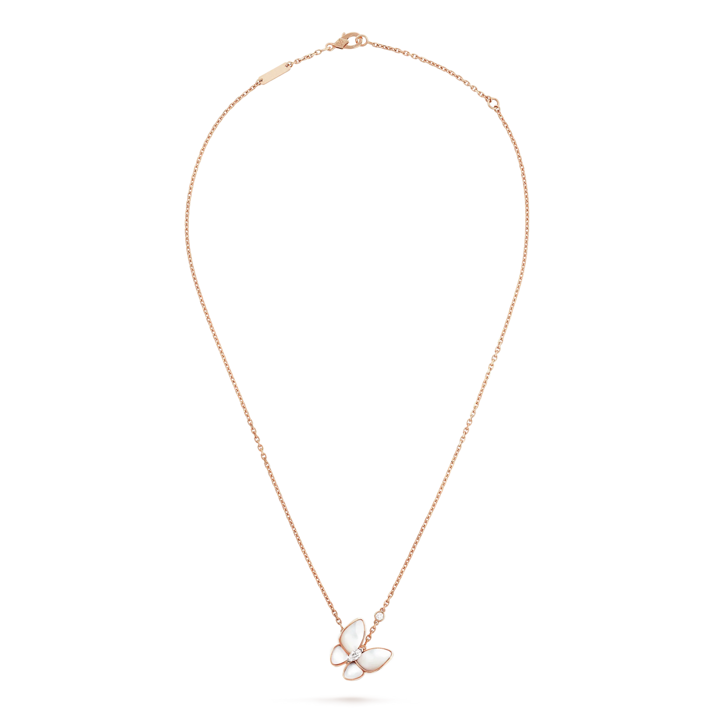 [Star Jewelry]BUTTERFLY MOP DIAMOND NECKLACE