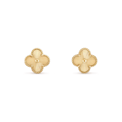 [Star Jewelry]CLOVER MINI 9.5MM LASER EARRINGS