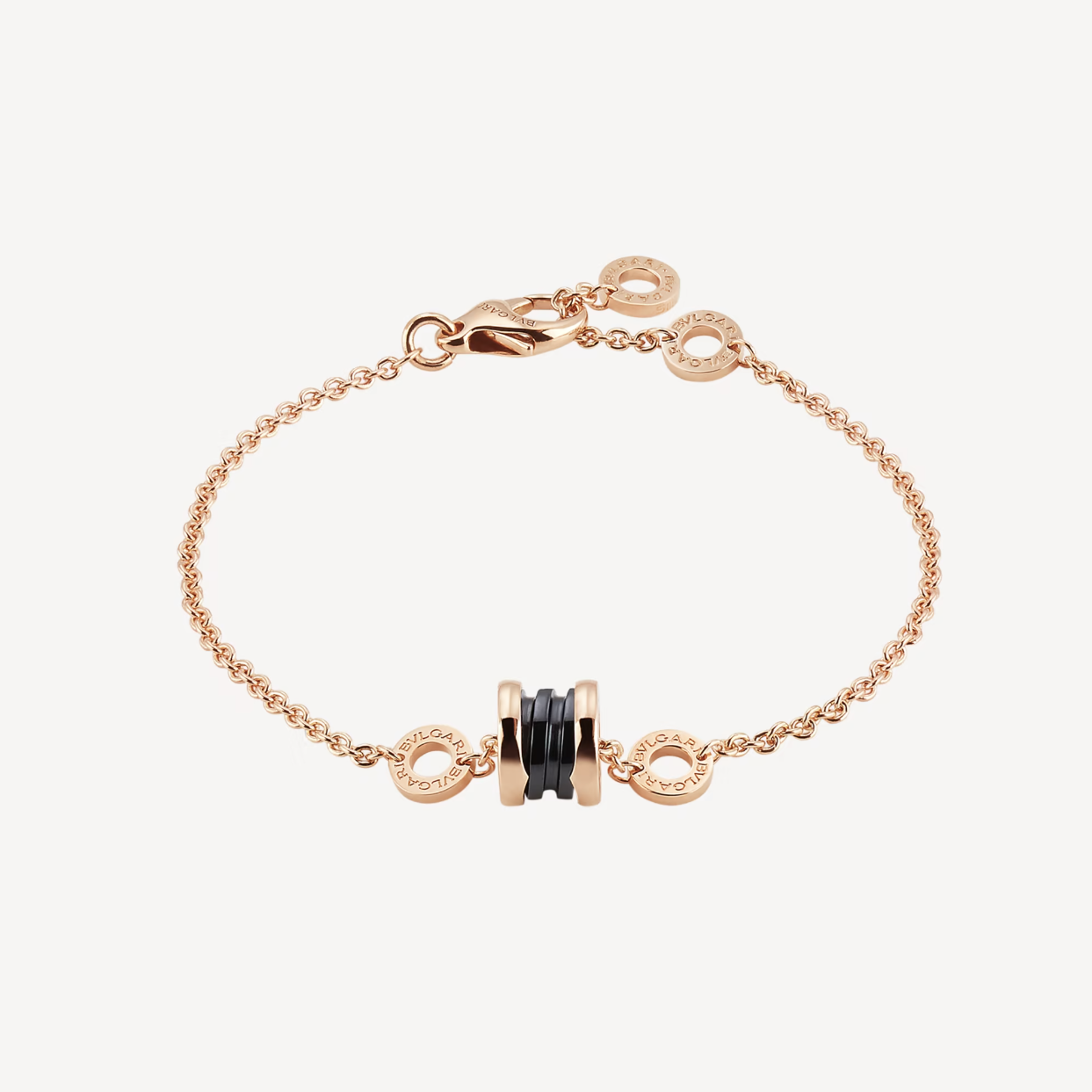 [Star Jewelry]ZERO 1 SOFT PINK GOLD AND BLACK CERAMIC BRACELET