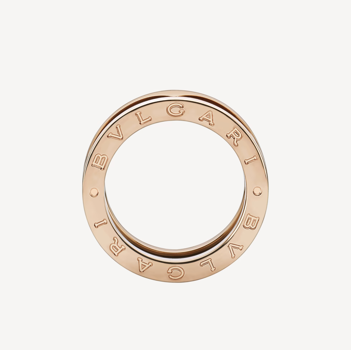 [Star Jewelry]ZERO 1 TWO-BAND LOOPS AND BLACK CERAMIC PINK GOLD RING