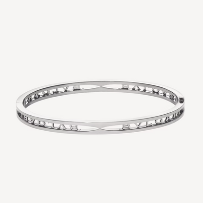 [Star Jewelry]ZERO 1 SPIRAL LOGO SILVER BRACELET