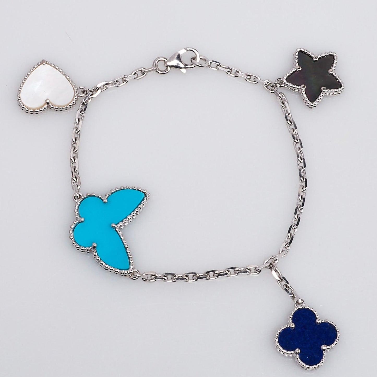 [Star Jewelry]LUCKY SPRING SILVER BRACELET 4 MOTIF